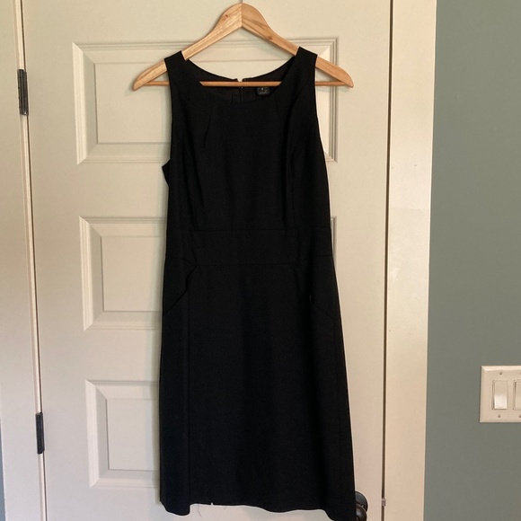J Crew 100% Wool Black work dress size 6 - Picture 1 of 3